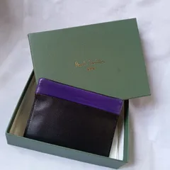 ポールスミスのコイン・カードケース　パープル　未使用品　箱付き　バネ口ポーチ　　　　　　店舗管理番号ｍ