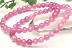 ライトピンク ルビー 5mm ブレスレット 1個売り パワーストーン 天然石 _B1364-5