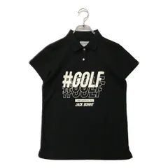 中古 レディース ジャックバニー Jack Bunny!! 半袖ポロシャツ 1(M) 黒 ブラック 春夏