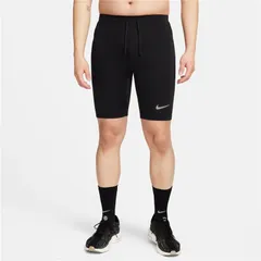 ナイキ ランニングタイツ メンズ ショートタイツ NIKE Dri-FIT 1/2レングスタイツ インナー付き 速乾 スパッツ  マラソン 陸上 トレーニング 男性 ランニングウェア ボトムス スポーツウエア 運動 ブラック 服/FN3372-010