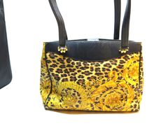 MER674 GIANNI VERSACE（ヴェルサーチ）ヴィンテージ 激レア ２WAY ナイロントートバック レオタード総柄