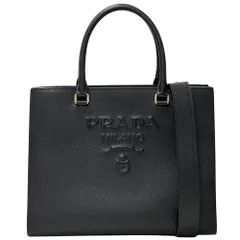 ✨美品✨PRADA プラダ テスートナイロン×サフィアーノレザー　2WAYバッグ ブラック Re-nylon Xサフィアーノレザー トートバッグ | PRADA