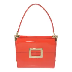 Roger Vivier ロジェヴィヴィエ MISS VIV SMALL・パテントレザー ハンドバッグ/RBWAKZB0200D1PG829/オレンジ【オールシーズン】【♀】【A】【レディース】★B9■534469【中古】のサムネイル