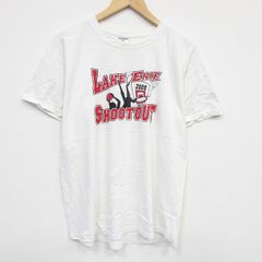 L/古着 ジャージーズ 半袖 ビンテージ Tシャツ メンズ 00s シュートアウト コットン クルーネック 白 ホワイト 25aug08 中古のサムネイル