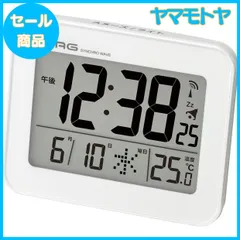 【特売】MAG(マグ) 目覚まし時計 電波 デジタル ファルマン バックライト スヌーズ機能付き ホワイト T-776WH-Z