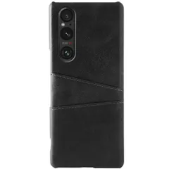 Xperia 1 V ケース SO-51D SOG10 エクスペリア1 マーク5  カード収納 レザー スマート ケース 【Color】 ブラックのサムネイル
