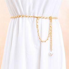HARGIO チェーンベルト レディース チェーン サッシュベルト 飾りベルト