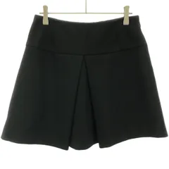 miu miu ミュウミュウ ウールフェルトミニスカート  ブラック 38