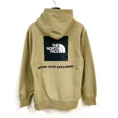 【THE NORTH FACE】ザノースフェイス/バックスクエアロゴフーディ/スウェットパーカー/Lサイズ/ベージュ/NT12034