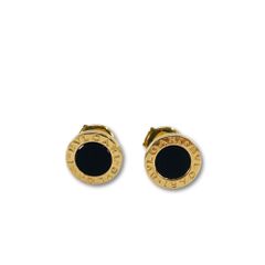 BVLGARI ブルガリ オニキス ピアス *付属品なし*