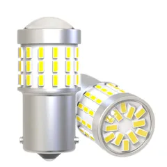 新品 Autart S25 LED シングル ピン角180度 （P21W 1156 G18 BA15S) 24V 12V 爆光 ホワイト バックランプ トラック サイドマーカー マーカー球 ウインカー ポジション LED ライト 2個セット