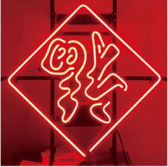 オリジナル　赤色　ネオン管　福到り　中華風インテリア  オーダーメイド　Neon