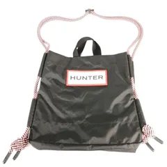美品 HUNTER ハンター トラベル リップ ストップ ビーチ ナイロン ブラック 黒 バッグ ショルダーバッグ トート 撥水加工のサムネイル