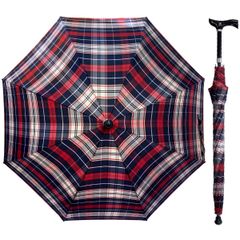 トムブラウン 傘 雨具 チェック ウッド ブラック トリコロール - メルカリ
