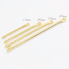 真鍮製 金アレ対応 色褪せにくい 角連結 スティック パーツチャーム モチーフ チャーム アクセサリーパーツ コネクター ペンダント 手芸 ハンドメイド
