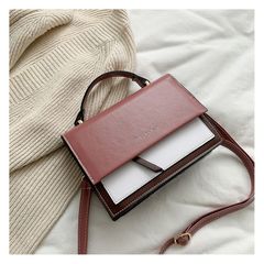 新品　レディース　ショルダーバッグ　ハンドバッグ　レザー　ダブル　ピンク　ラス１