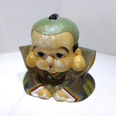 福助人形 貯金箱 置物 昭和レトロ 骨董品 縁起物 商売繁盛 開運 貯金箱