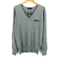マウジー セーター トップス Vネック ニット メンズ Fサイズ グレー×黒 MOUSSY 【中古】のサムネイル