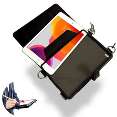 新品 HAMOT iPad mini4 (2015年モデル) / iPad mini5 (2019年モデル) 2モデル対応 肩掛け 首掛け シンプル ショルダー ケース 名刺入れ付 ～ ビジネス でも 学校 でも大活躍 ～ by 幡ヶ谷カバン