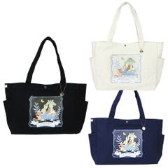 トートバッグ 0644 [PETER RABBIT(TM) ピーターラビット(TM)] キャンパス トート 肩掛け A4サイズ対応 レディース チャーム付き