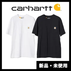【新品未使用】carhartt/カーハート Workwear ビッグシルエット ワンポイントロゴ ポケ付き半袖無地Tシャツ K87 / 63723695