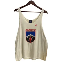ナイキ NIKE 80's Cascade Run Off Athletic West Club 紺タグ USA製 タンクトップ Tシャツ ホワイト Lサイズ 201MT-4145 VB