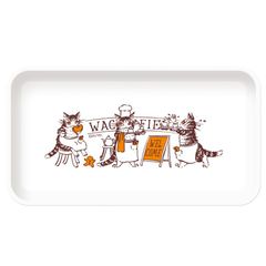 【新品】 トレイS カフェ・白 942287 わちふぃーるど 猫のダヤン インテリアトレイ   猫 ねこ かわいい おしゃれ