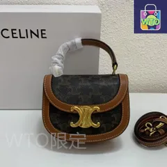 CELINE ショルダーバッグ ブラック/ブラウン-WTO輸入1-OF66