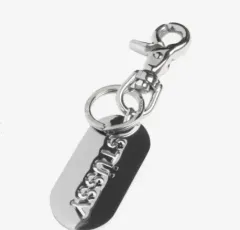 STUSSY(ステューシー) メタル タグ キーチェーン キーリング STUSSY(ステューシー) メタル タグ キーチェーン シルバー