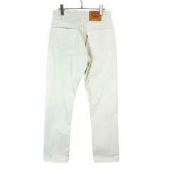 90sUSA製Levi'sリーバイス505ストレートデニムパンツホワイトデニム白regularfitレギュラーフィットvintageヴィンテージ40314