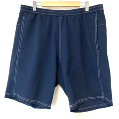 ビッグサイズ！ XL！(^w^)b ellesse エレッセ ゴールドウィン イージー ハーフ パンツ ショート ハーパン ショーパン 短パン シンプル スポーツ スポーティ カジュアル 爽やか 涼しげ 夏 サマー ボトムス ネイビー メンズ 男性のサムネイル