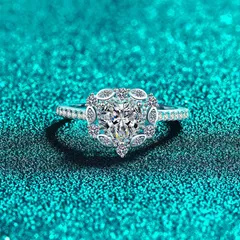 リング 指輪 モアサナイト 1ct シルバー925 人工ダイヤモンド モアッサナイト レディース ファッション アクセサリー 人気 普段使い プレゼント 記念日 mjz196