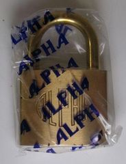 格安 ALPHA CYLINDER PAD-LOCK アルファ シリンダーパッドロック 型番：NO.1000-40 m/m 真鍮製南京錠 鍵 ロック 20250720 j 202 0719