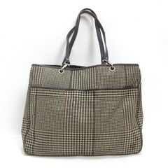 H■ラルフローレン/RalphLoren 千鳥格子柄 トートバッグ ハンドバッグ BAG 兼用■16【中古】
