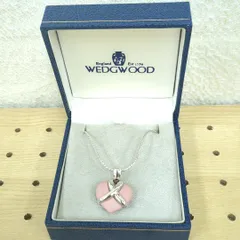 WEDGWOOD ウェッジウッド ハート ネックレス ピンク シルバーカラー