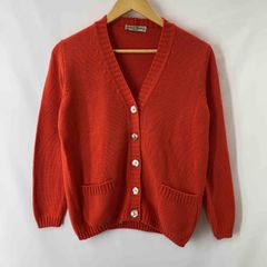 レディース カーディガン   オレンジ イタリア製 カシミア混 サイズMのサムネイル