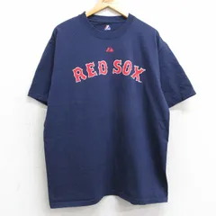 XL/古着 マジェスティック 半袖 ビンテージ Tシャツ メンズ 00s MLB ボストンレッドソックス ジェイソンバリテック 33 コットン クルーネッ