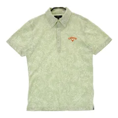 サイズ：M CALLAWAY キャロウェイ  半袖ポロシャツ ボタンダウン 総柄 グリーン系 [240101391088]# ゴルフウェア メンズ ストスト