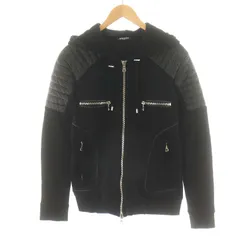 バルマン BALMAIN W5HJ219D125 / ジップアップパーカー 黒のサムネイル