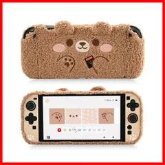 【即発送】スイッチカバー スイッチ2025 PC製 joy con switch2対応 保護カバー 分体式 カットアウト保護 Switch2カバー 傷防止 汚れ防止 対応耐衝撃 GeekShare 取り外し簡単 ふわふわ熊ちゃん