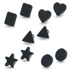 【マグネットピアス】[Adelina Style] ピアス マグネット 磁石 ノンホールピアス フェイクピアス メンズ レディース 軟骨 三角 四角 星 ハート ピアスセット ギフト プレゼント