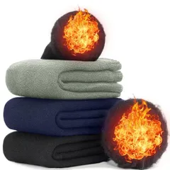 ブラック+ネイビー+ライトグレー_Free Size 靴下 メンズ ソックス 冬 【履いた瞬間から速暖・抗寒力max】【極厚雲感裏パイル・極暖38℃恒温】 ウールソックス 防寒靴下 360°蓄熱 冷え性対策 厚手 防寒 保温 消臭 耐久性 伸縮性 室内 アウト