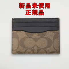 COACH コーチ カードケース 58110 qbtn2 タン/ブラック【CO-322】