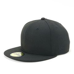 [ニューエラ] キャップ CAP 59FIFTY ベーシック 無地 ブラック/ブラック 7 5950 BASIC BLK BLK