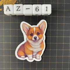 アート スミス作ウェルシュコーギープリントアメリカン
