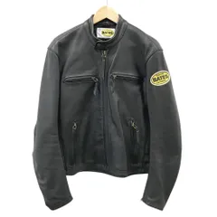 BATES 本革カスタムジャケット グレー/レッド　used VINTAGE BATES LEATHER MOTORCYCLE RACING XTRA SMALL or KIDS