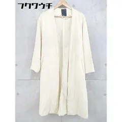 ◇ ◎ N. NATURAL BEAUTY BASIC ウエストリボン付 ガウン コート サイズM クリーム系 レディース 【中古】 【1103050008848】