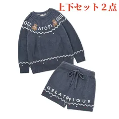 新品♡正規品♡ジェラートピケ ノルディックプルオーバー&ロングパンツ ネイビー WOMEN】【HOLIDAY】ノルディックプルオーバー＆ロングパンツ | gelato