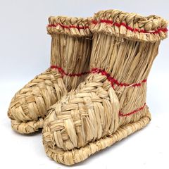雪靴 藁細工 スノーシューズ 民藝 民芸品 - メルカリ