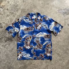 古着 The Hawaiian Original ハワイアンオリジナル アロハシャツ柄 総柄シャツ プリントシャツ アメカジ　ヴィンテージ 商品番号022